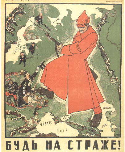 Leon Trotsky guarding the Soviet Union