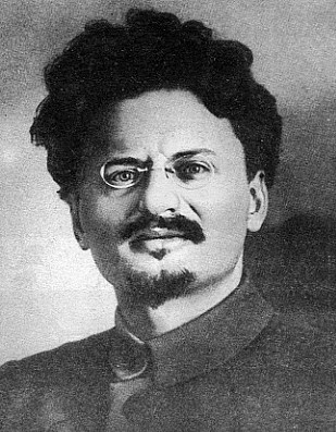 Photo of Trotsky.