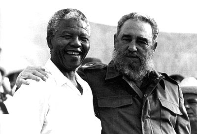 2 great leaders. 
Mandela and Castro