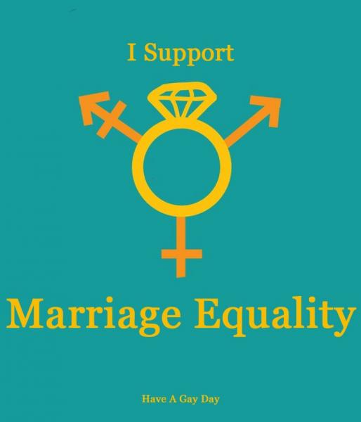 I support marriage equality... we can kill the institution of marriage later (right now I am busy expanding it).