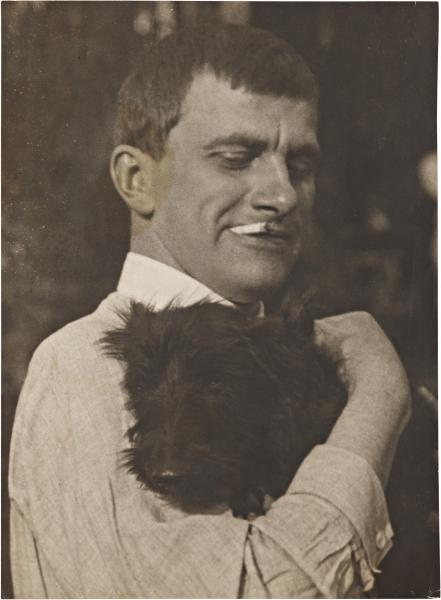 Mayakovsky with Scottie, 1924