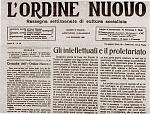 The first issue of L'Ordine Nuovo. May 1919.