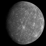 An image of Mercury taken by NASA's MESSENGER probe. Note the prominent rays emanating from the various craters