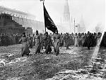 1930 red square parade.Comrades marching in unison towards the ultimate victory (and hopefully a cup of hot chocolate).