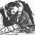 Marx and Engles at work together.