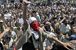 Prison riot in Yemen in support of anti-government demonstrators.