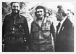 Fidel Castro, Ernesto Guevara and some bloke.