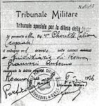Permission from prison authorities to Gramsci sister-in-law, Tatiana, to visit him in jail. Tatiana would later smuggle Gramsci's notes out of jail...