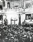 A picture of the conference hall during the PSI Livorno Congress, 1921. It was during this confernce of the PSI that the Communist faction would...