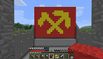 Pickaxe and hoe, uniting the Minecraft proletariat and peasantry with their in-game implements.