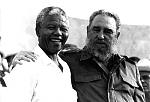 2 great leaders.  
Mandela and Castro