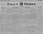 The People of June 4, 1990 inlcluded a fascimile of The Daily People edition June 30, 1906. This in an image of the first page.