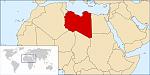 Location of Libya.