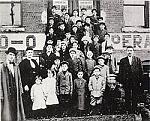 Children of striking Lawrence, MA textile workers in front of Socialist Labor Party Hall, 1912