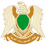 The coat of arms of Libya.