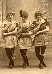 A few classic Drag Queens from New Haven, CT; circa 1880