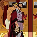 DAVID & JONATHAN (1000 bce) 
 
After killing the Philistine giant, Goliath, the young hero David was brought before Saul, the first king of Israel....