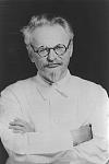 Trotsky in white.