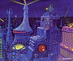 A cityscape by Angus McKie