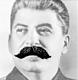 A group on the discussion of Stalins mustache